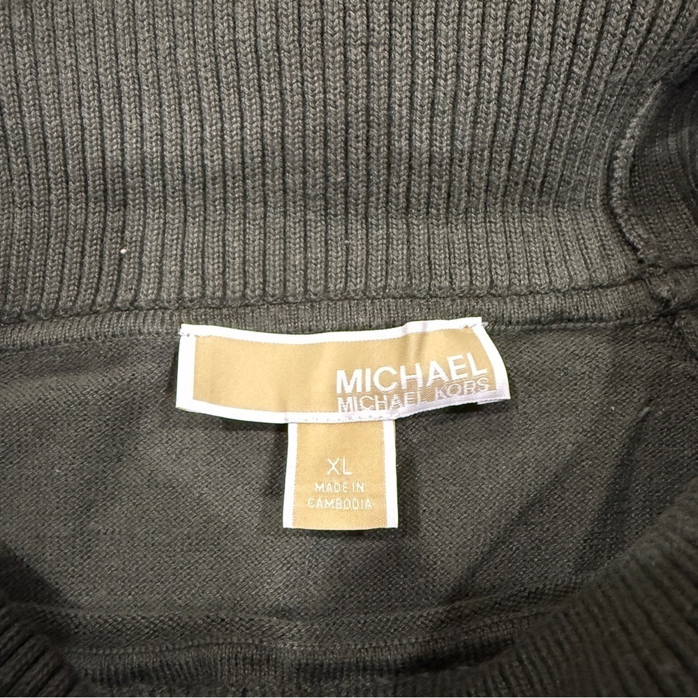 Michael Kors Green Off The Shoulder Sweater - Picture 5 of 8